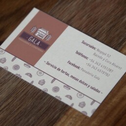 gala tarjetas personales dorso dise&ntilde;o gr&aacute;fico