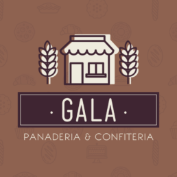 Gala panader&iacute;a confiter&iacute;a logo dise&ntilde;o gr&aacute;fico