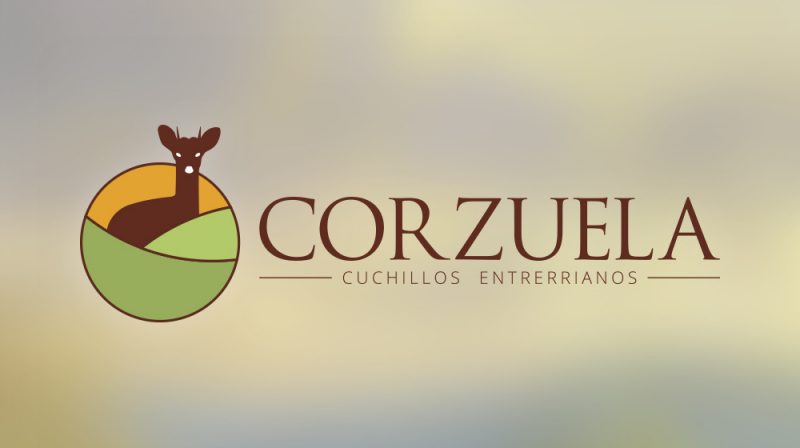 Corzuela Cuchillos Entrerrianos logo diseño gráfico