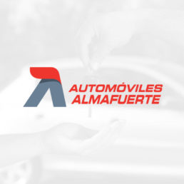 Autom&oacute;viles Almafuerte dise&ntilde;o logo Minds Estudio