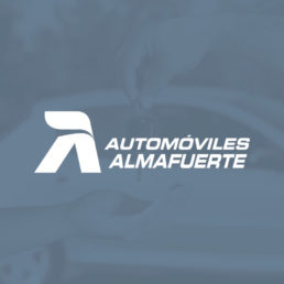 Autom&oacute;viles Almafuerte dise&ntilde;o logo Minds Estudio