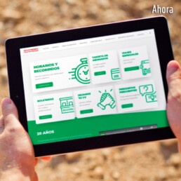 expreso hernandarias nueva web versi&oacute;n tablet ipad