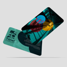 T&uacute;nel Subfluavial dise&ntilde;o postales 50 aniversario