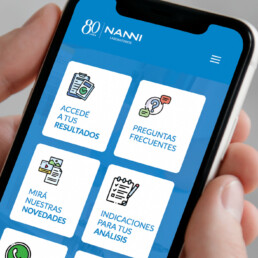 Nanni Laboratorios - Diseño de imagen integral sumado a un nuevo diseño y desarrollo de página web - Minds Estudio
